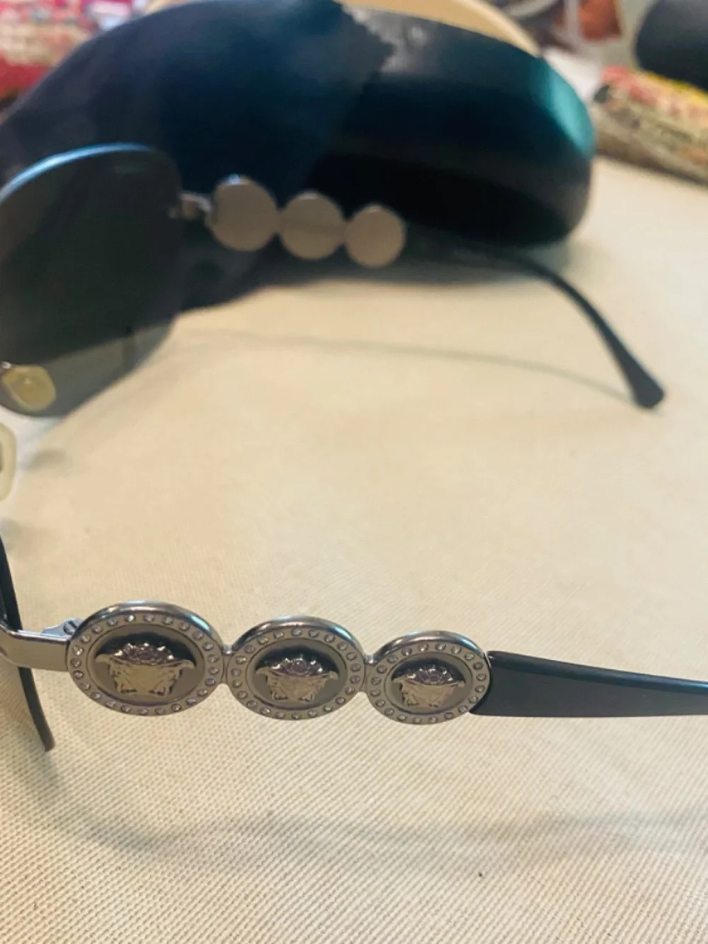 Versace Black Shield Sunglasses